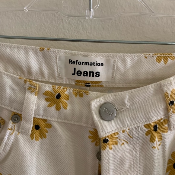 Old style Reformation sunflower pants! - Picture 2 of 4